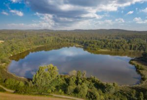 Norderteich Luftaufnahme bei Sonnenschein von Werner Wilmes