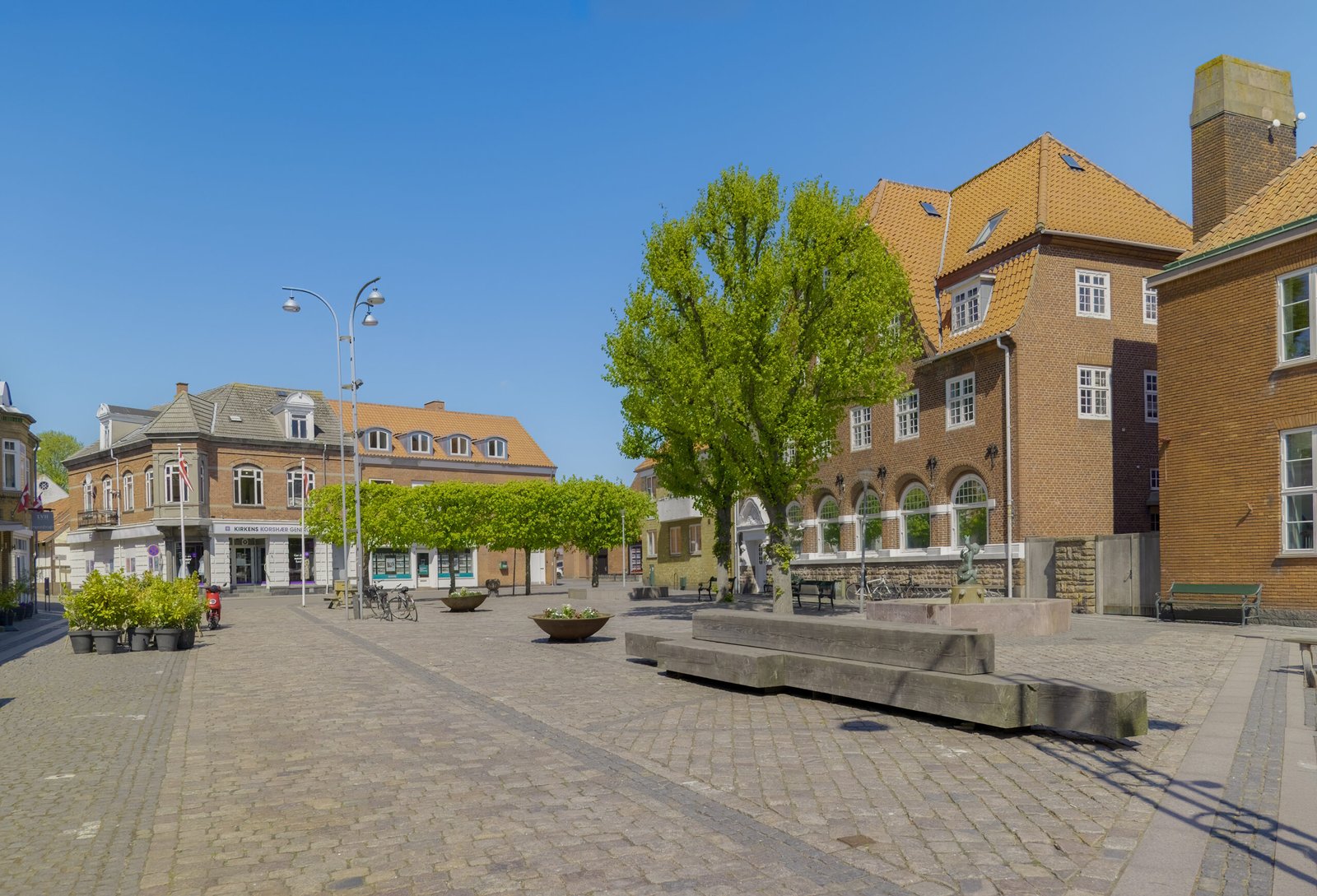 Im Zentrum von Nexø (Torvet), Marktplatz