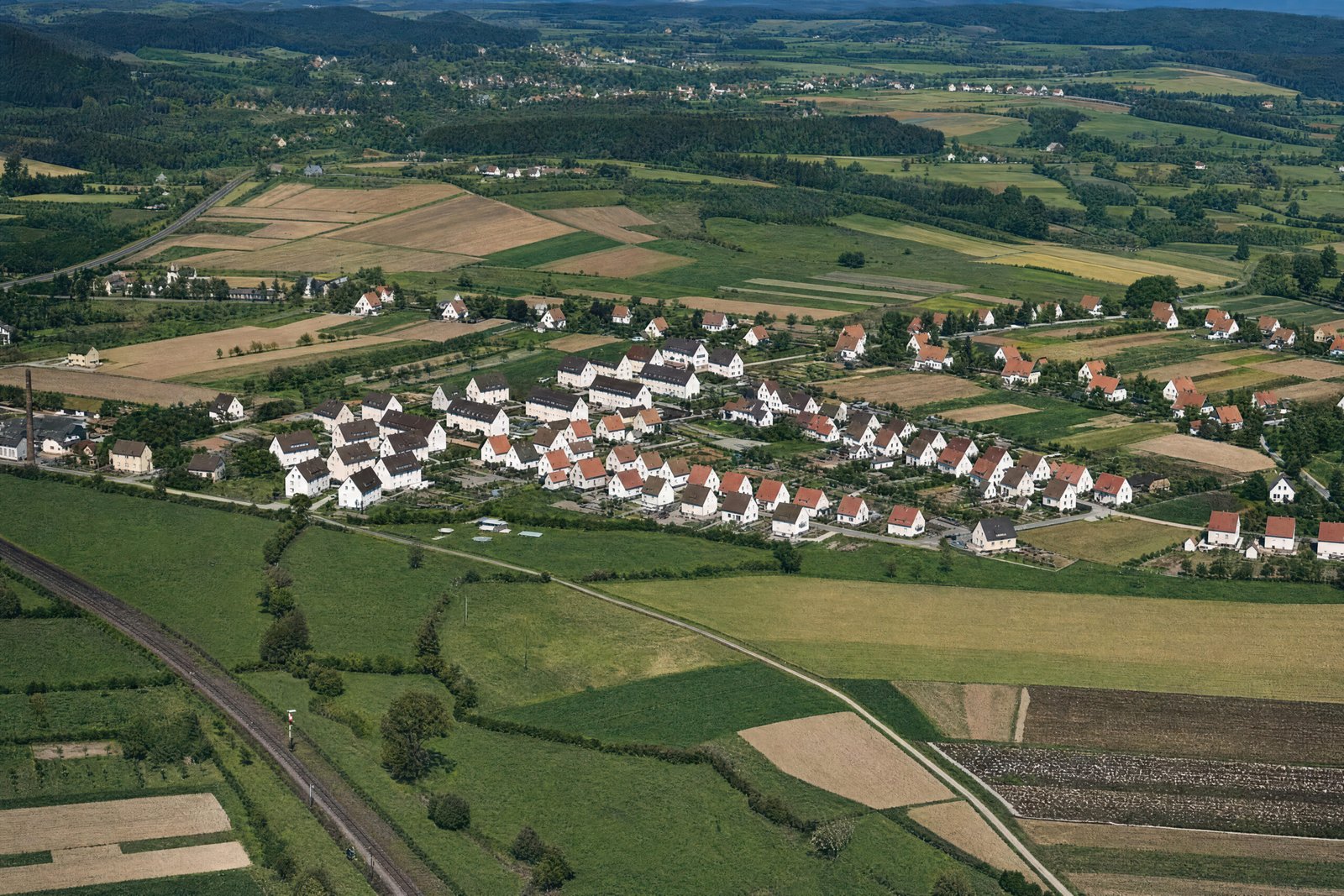 Luftbild Horn-Bad Meinberg Moorlage im Jahr 1955